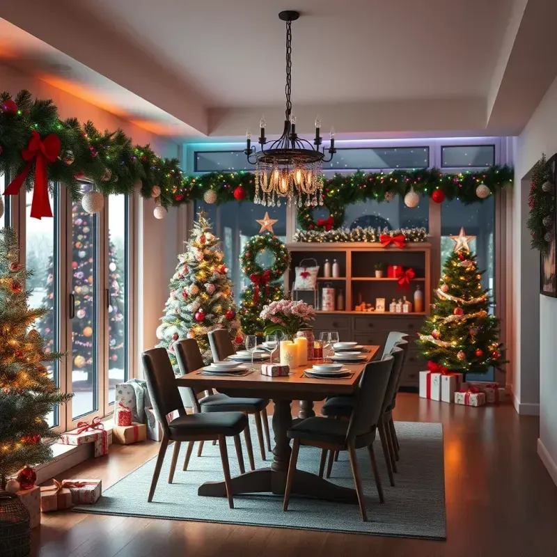 Cozy Christmas Decorated Places
