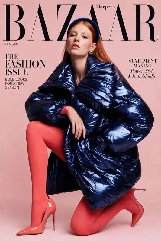 Metallic Couture Magazine Covers