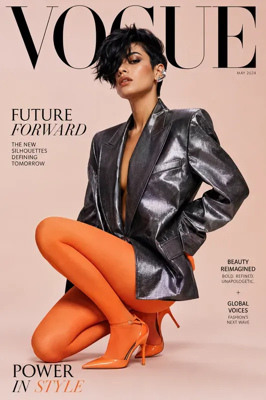 Metallic Couture Magazine Covers