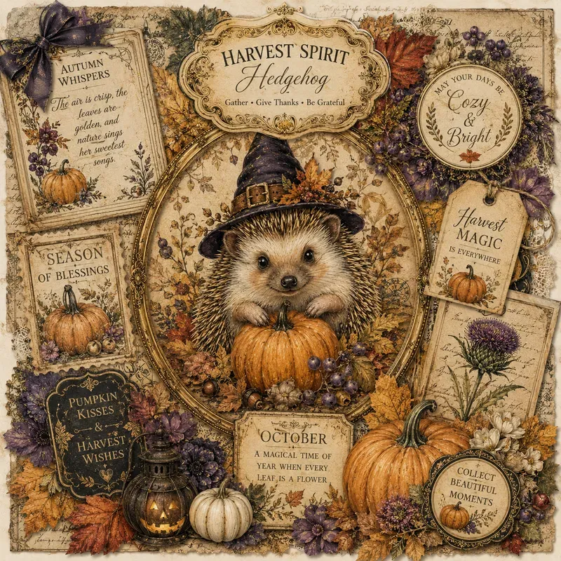 Cute Halloween Ephemera Pages