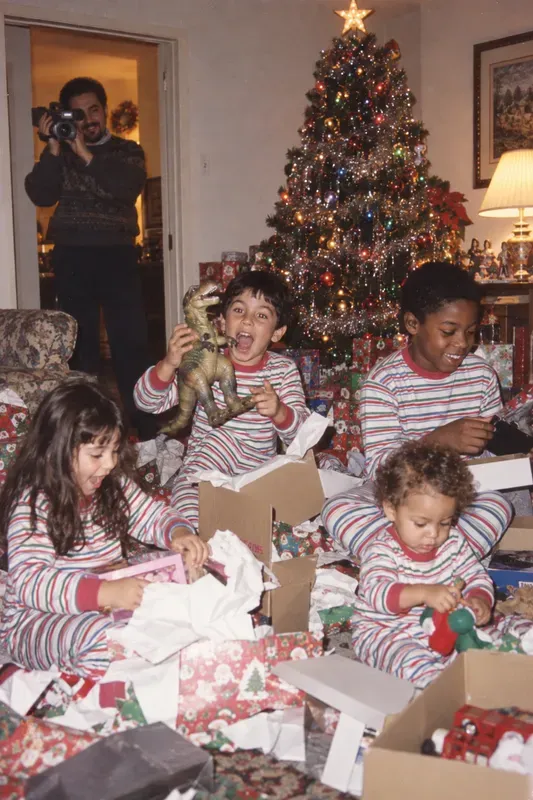 90s Christmas Morning Photos