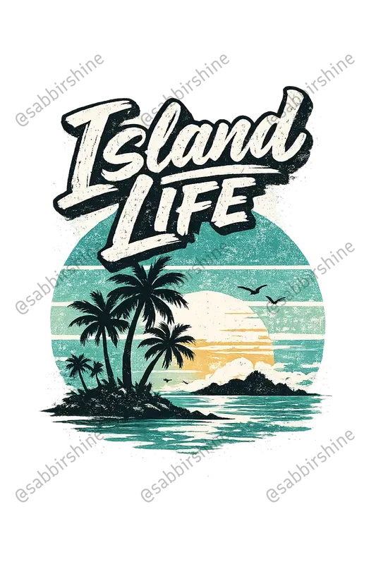 Vintage Tropical Brush Tshirt Generator