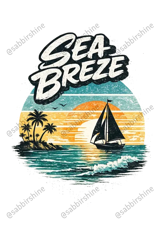 Vintage Tropical Brush Tshirt Generator