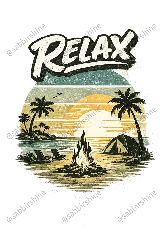 Vintage Tropical Brush Tshirt Generator