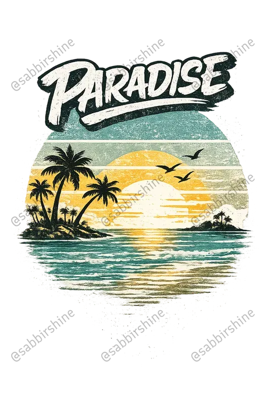Vintage Tropical Brush Tshirt Generator