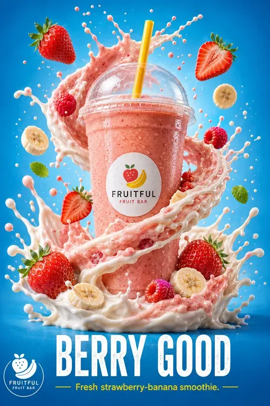 Smoothie Beverage Poster Generator