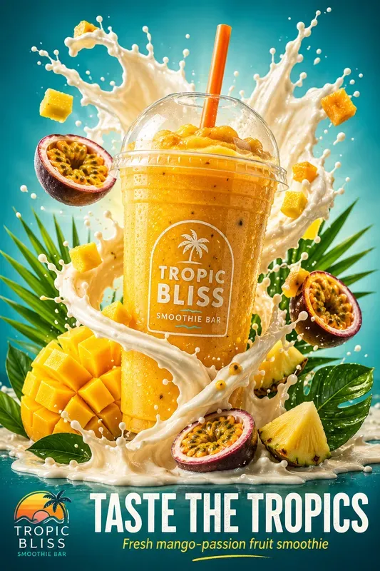 Smoothie Beverage Poster Generator