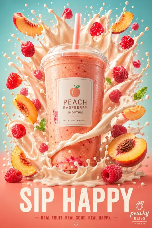 Smoothie Beverage Poster Generator