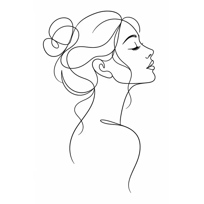 Minimal One Line Vector Illustrations