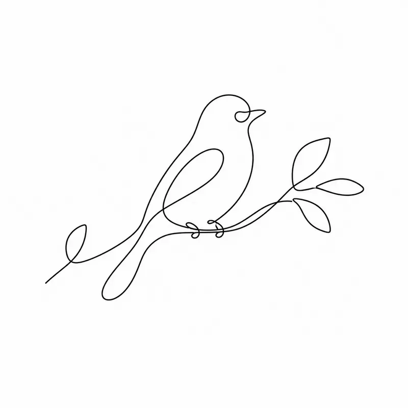 Minimal One Line Vector Illustrations