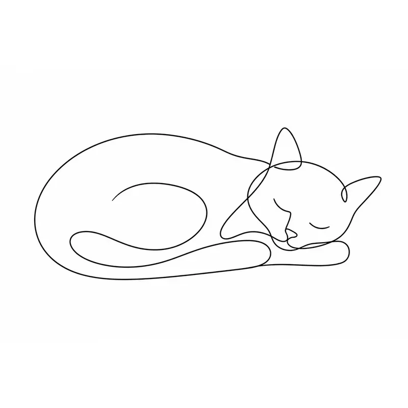 Minimal One Line Vector Illustrations