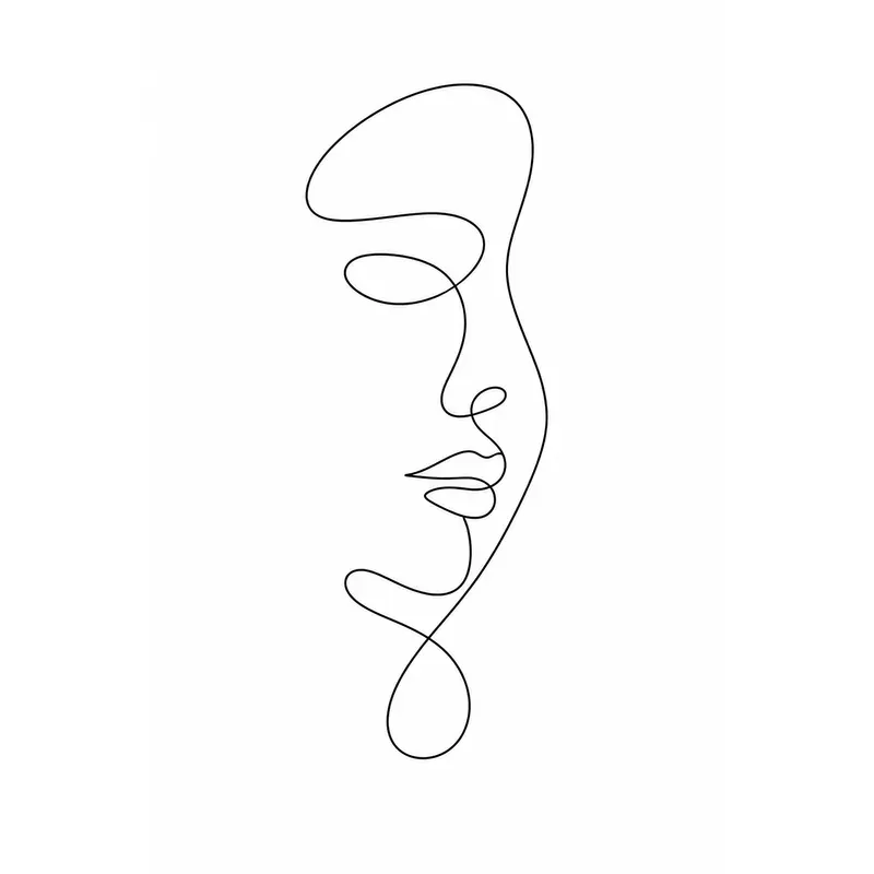 Minimal One Line Vector Illustrations