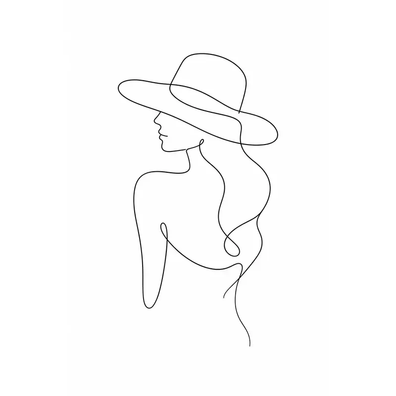 Minimal One Line Vector Illustrations
