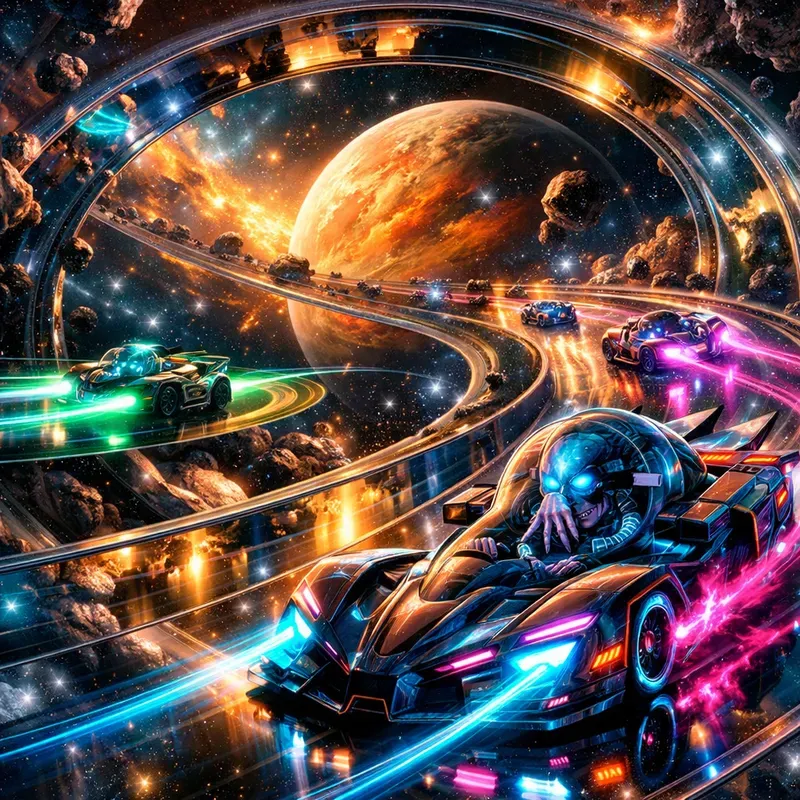 Intergalactic Alien Speed Illusion Races