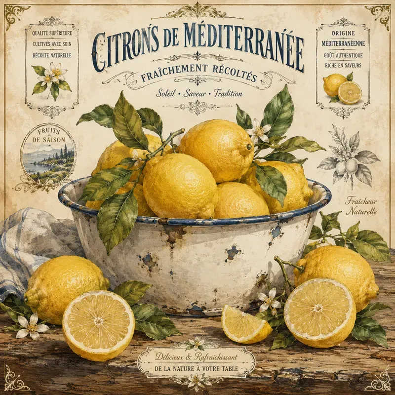 Vintage Botanical Kitchen Labels