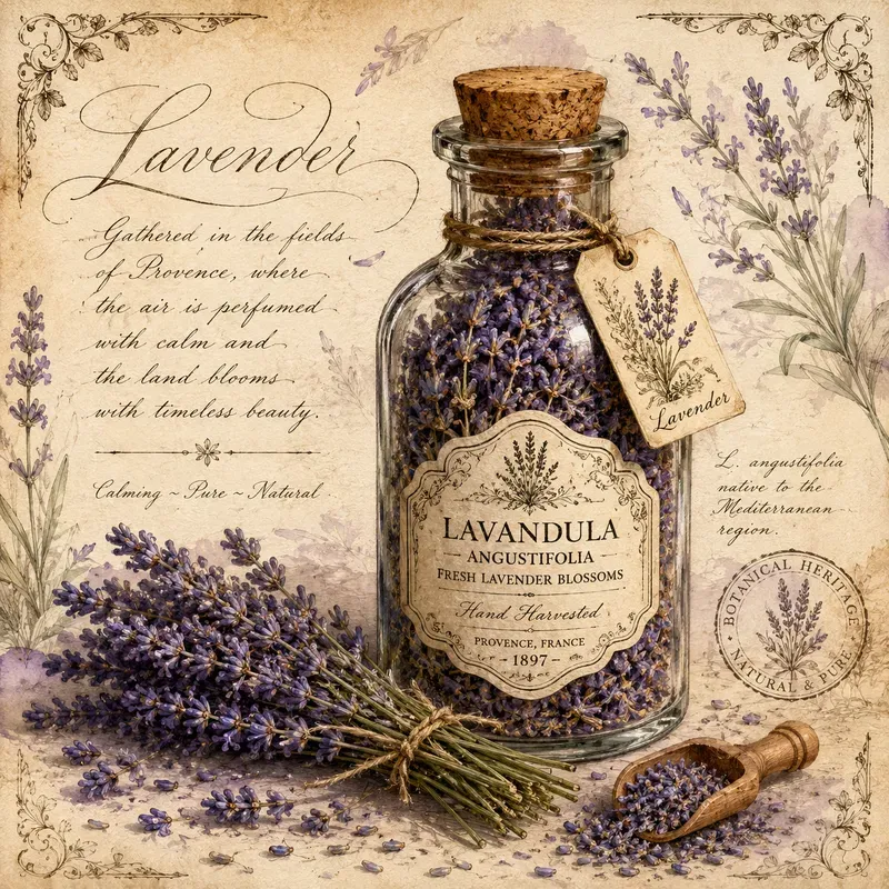 Vintage Botanical Kitchen Labels