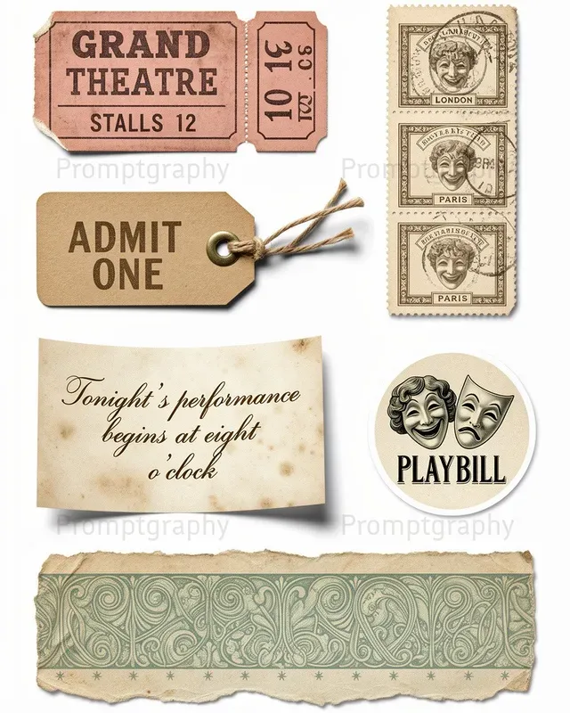 Vintage Junk Journal Ephemera Generator