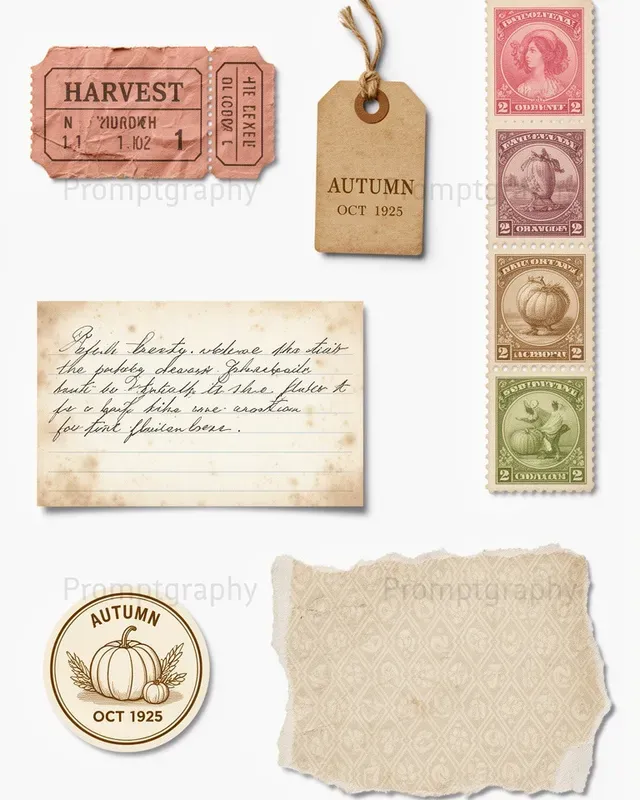 Vintage Junk Journal Ephemera Generator