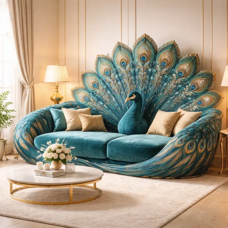 Whimsical Animal Furniture Art Style