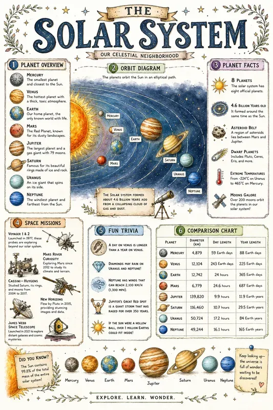 Vintage Educational Infographic Art