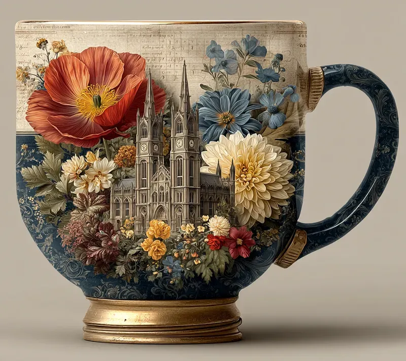Victorian Garden Bulb Photomontages