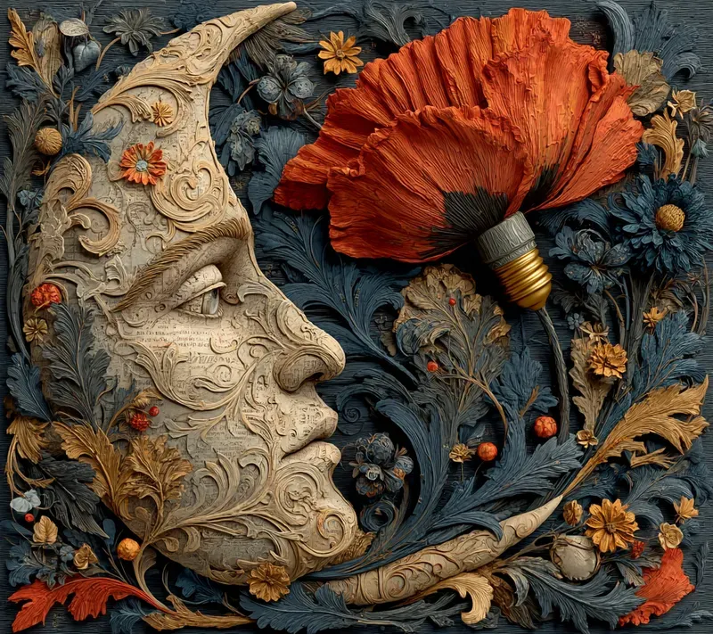 Victorian Garden Bulb Photomontages
