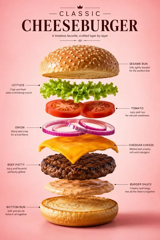 Exploded Food Infographics