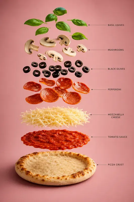Exploded Food Infographics