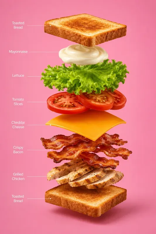 Exploded Food Infographics