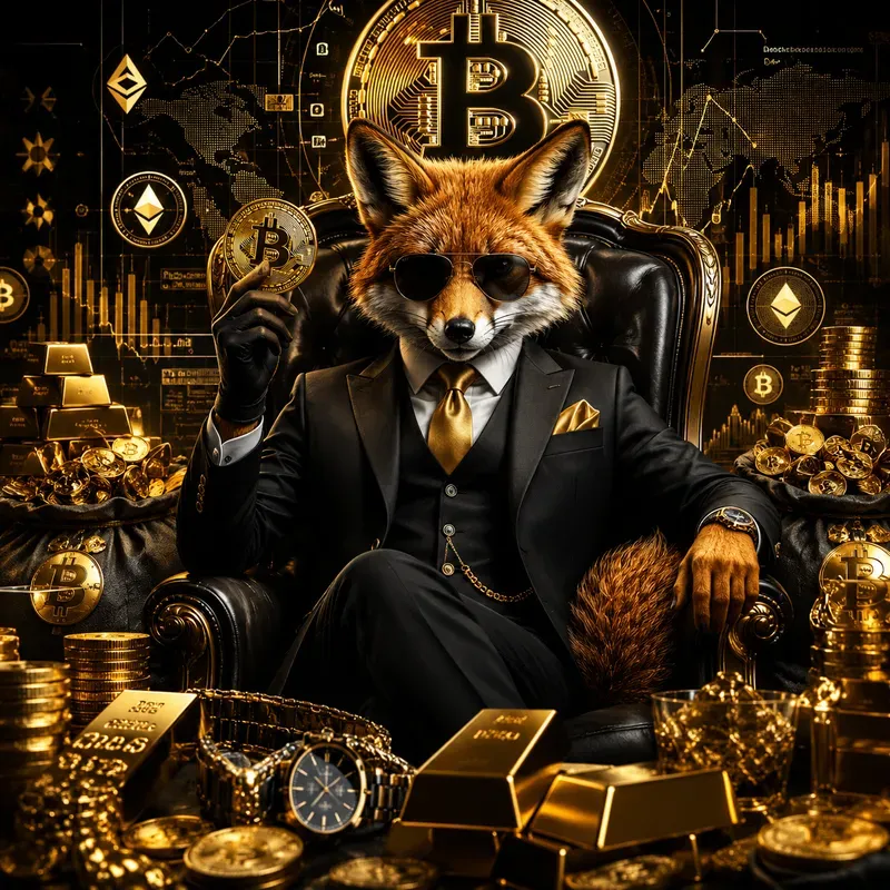Golden Wealth Cartoon Posters