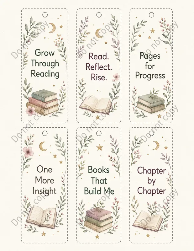 Hand Lettered Bookmark Sets