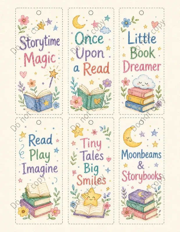 Hand Lettered Bookmark Sets