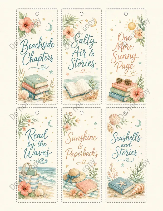 Hand Lettered Bookmark Sets
