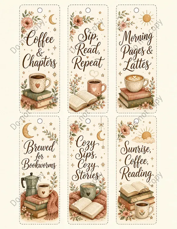 Hand Lettered Bookmark Sets