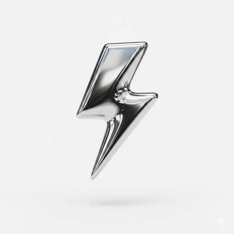 Ultrareflective Liquid Chrome Icons