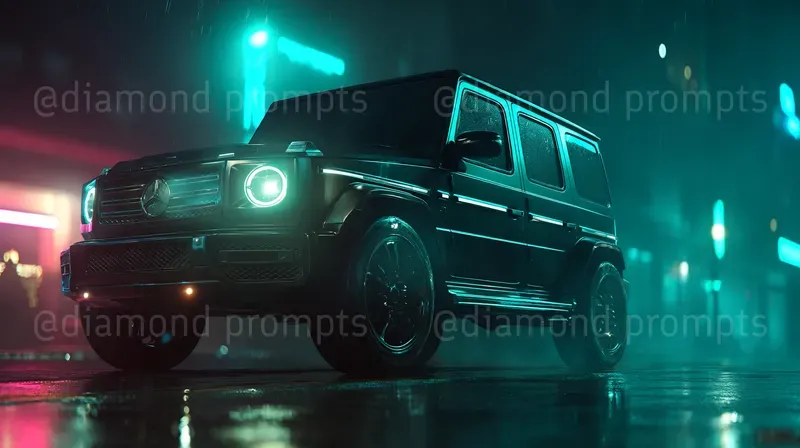 Neon Supercar Street Photography