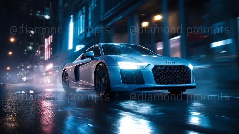 Neon Supercar Street Photography