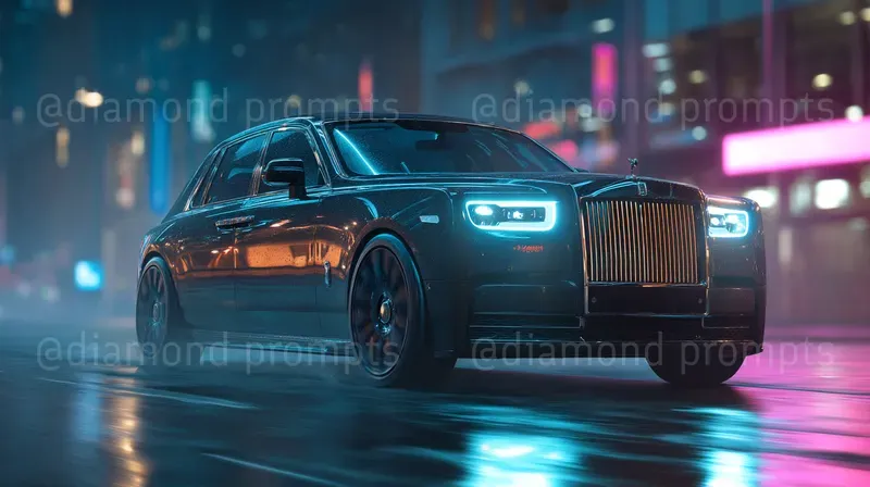 Neon Supercar Street Photography