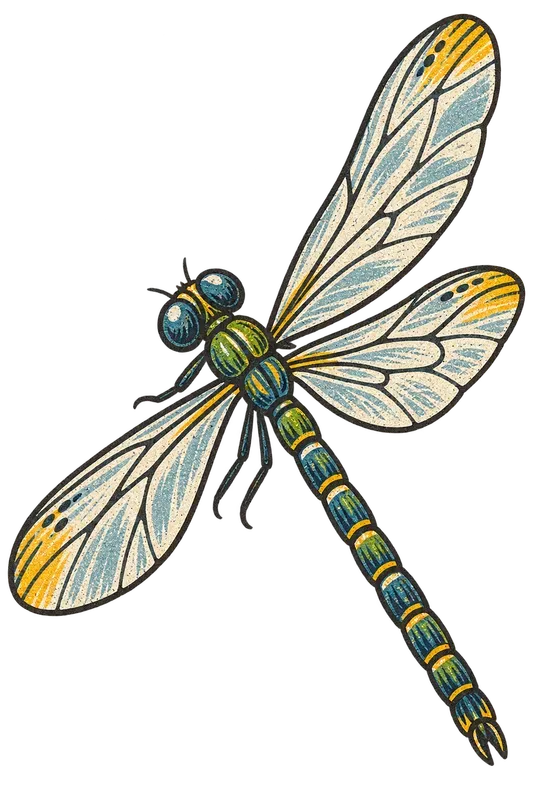 Block Print Bug Clip Art