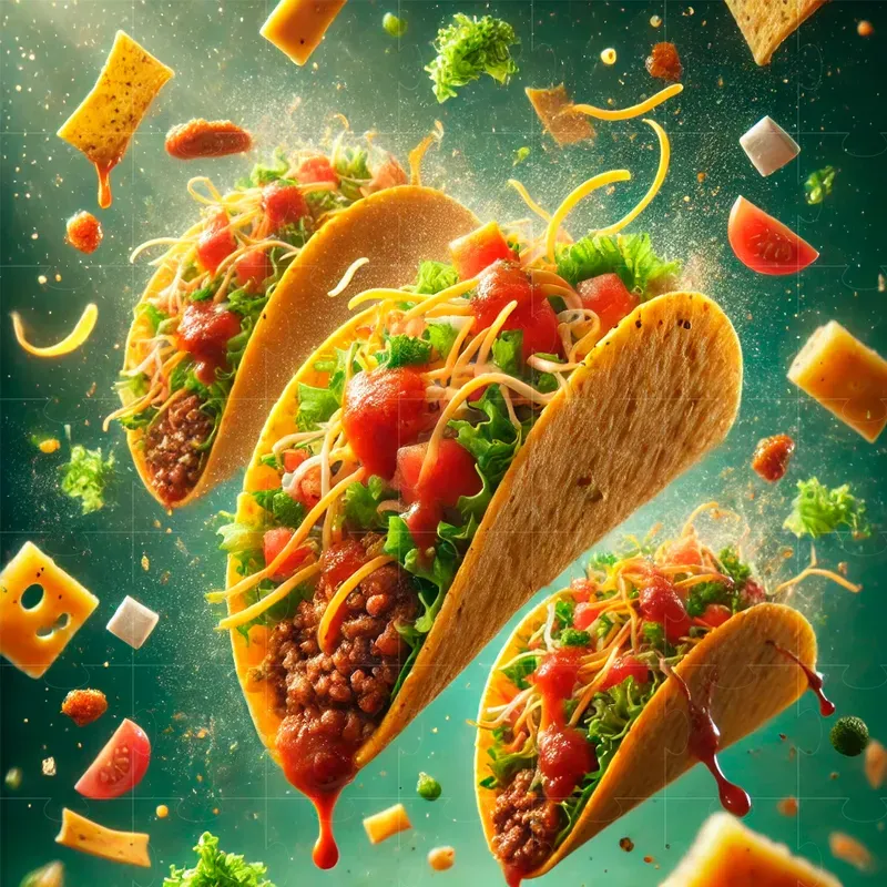 Hyperrealistic Flying Food Shots