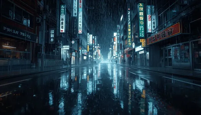 Cinematic Rain City Nights