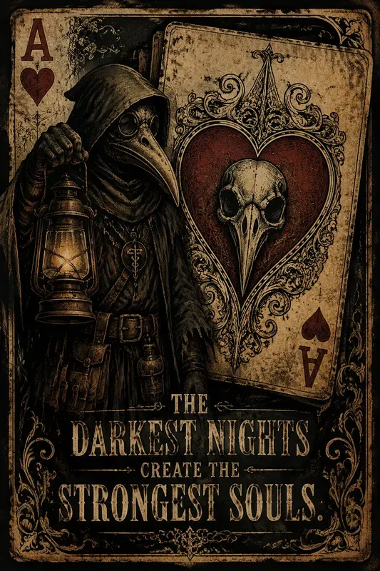 Vintage Gothic Ace Card Posters