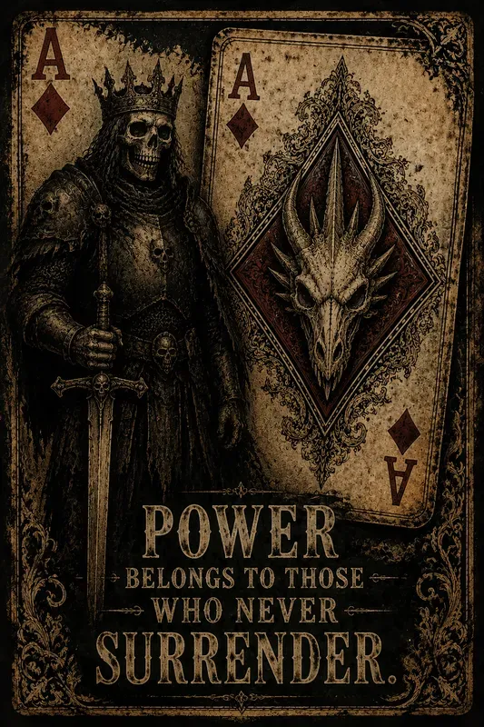 Vintage Gothic Ace Card Posters