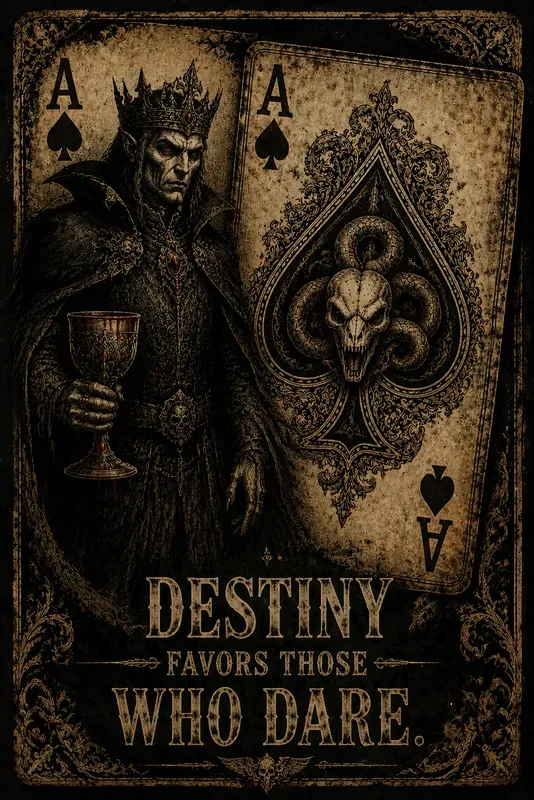 Vintage Gothic Ace Card Posters