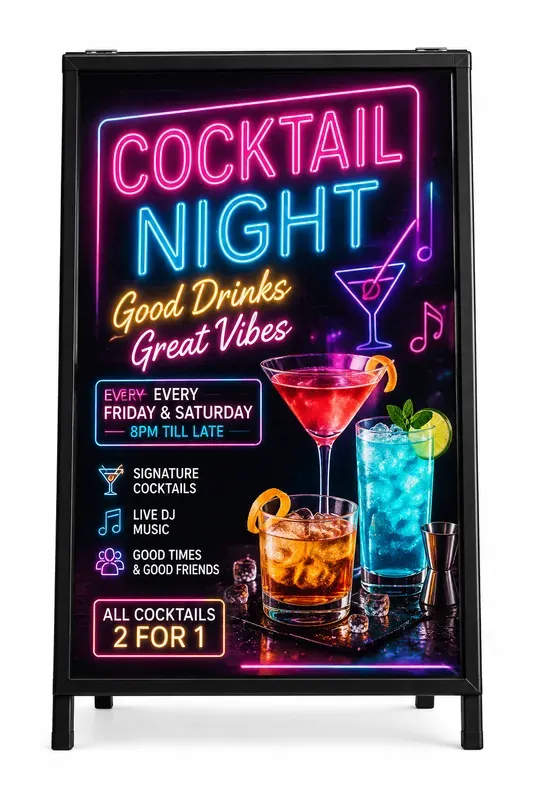 Bar Promotion Standee Generator