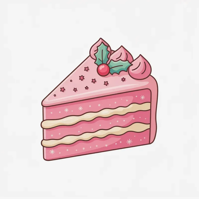 Cute Pink Christmas Cakes