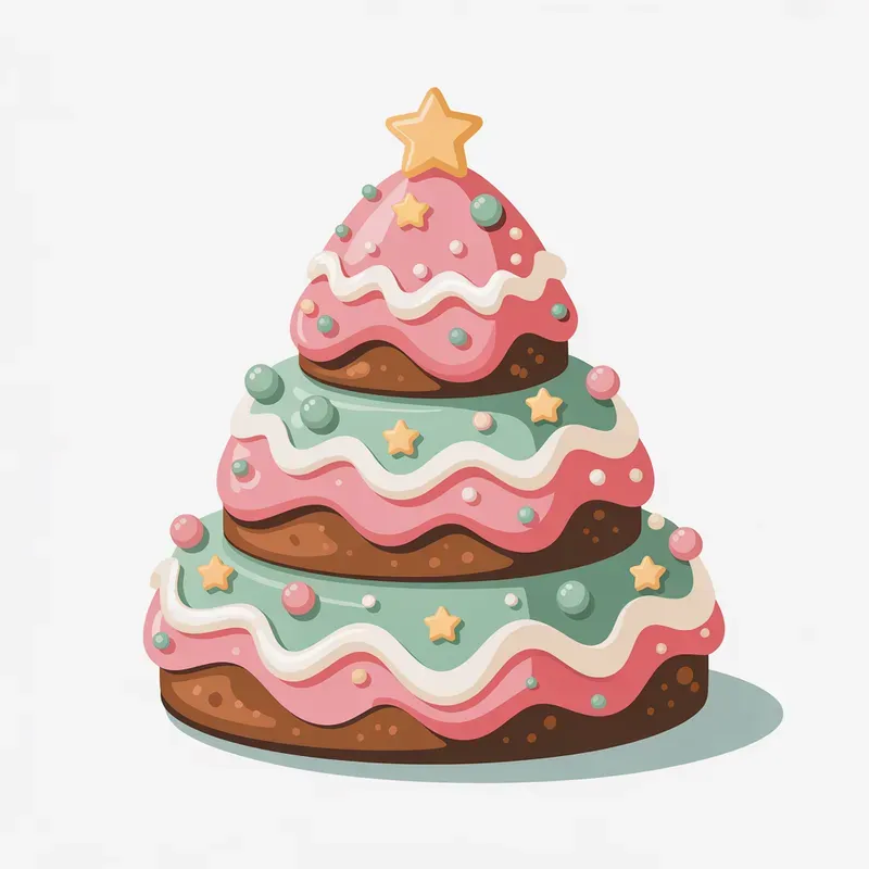 Cute Pink Christmas Cakes