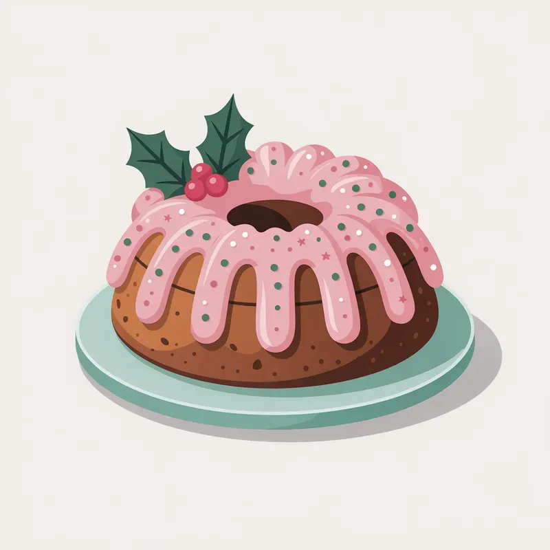 Cute Pink Christmas Cakes