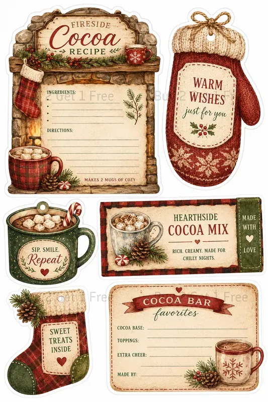Western Printable Recipe Tag Sheets