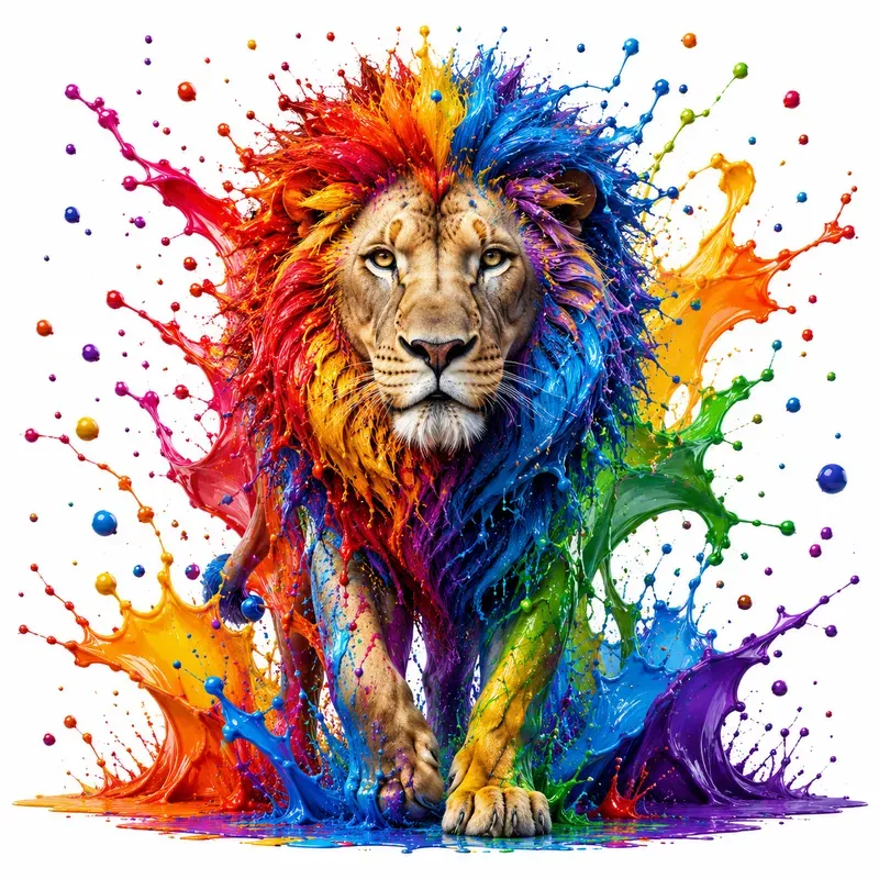 Epic Rainbow Splash Artworks